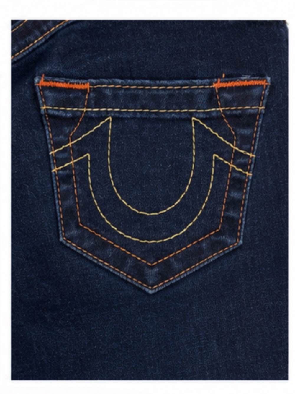 True Religion Hailee Mid Rise Super Skinny Jeans 25 Dark Wash Contrast Stitch Y2 - Picture 4 of 7